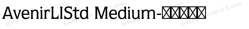 AvenirLIStd Medium字体转换